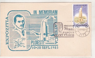 bnk fil Plic ocazional Expofil Aurel Vlaicu Ploiesti 1983 foto