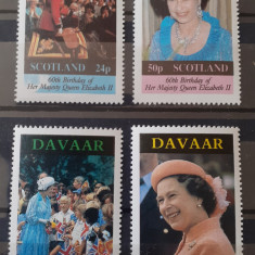 DAVAAR regina Elisabeta serie 4v.mnh