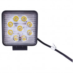 Lampa 9 LED-uri 10-60V 27W, unghi de radiere 30 foto