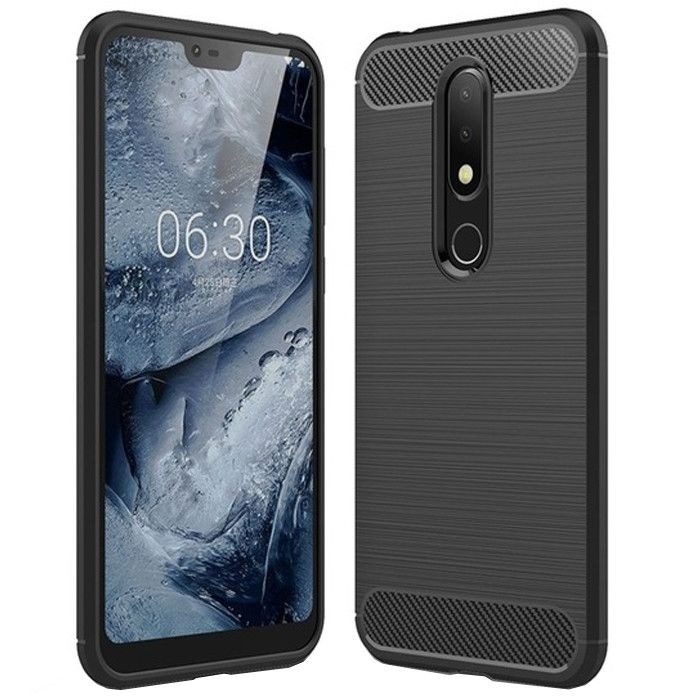 Husa NOKIA 6.1 Plus (X6) - Luxury Carbon TSS, Negru