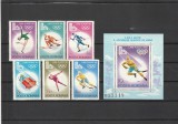 ROMANIA 1979 LP 997 LP 998 OLIMPIADA DE IARNA LAKE PLACID SERIE + COLITA MNH NESTAMPILATE
