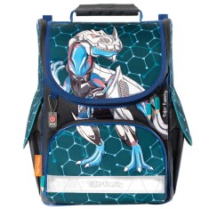 Ghiozdan neechipat nature quest motiv metal dino foto