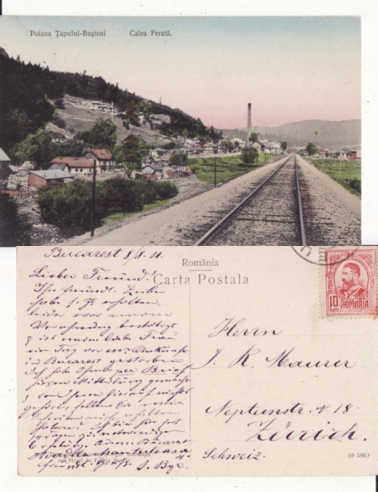 Poiana Tapului, Busteni- Calea ferata
