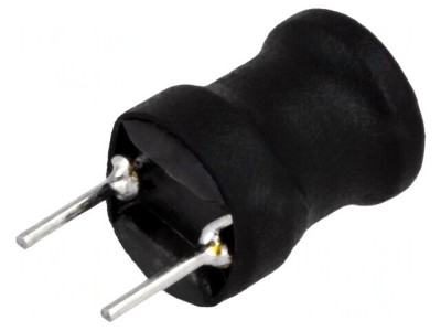 Inductor THT 10uH 3A 45m&amp;Omega; &amp;plusmn;10% 8.5x11mm Vertical foto