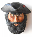 Aplica Bossons Congleton - piratul Barba Neagra Blackbeard - pictat manual 1992