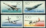 China 1996 - Aviație, avioane, serie neuzata