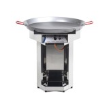 Cumpara ieftin Gratar pe gaz Hendi Fiesta 800, inox, 7,0 Kw, contine furtun de gaz, aprindere electronica si regulator de presiune, 80x80x(H)90 cm