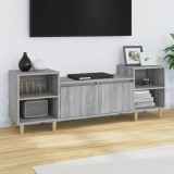 vidaXL Comodă TV, gri sonoma, 160x35x55 cm, lemn prelucrat