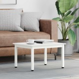 VidaXL Masă de cafea Alb 60 x 50 x 36 cm Lemn de pin masiv 892762