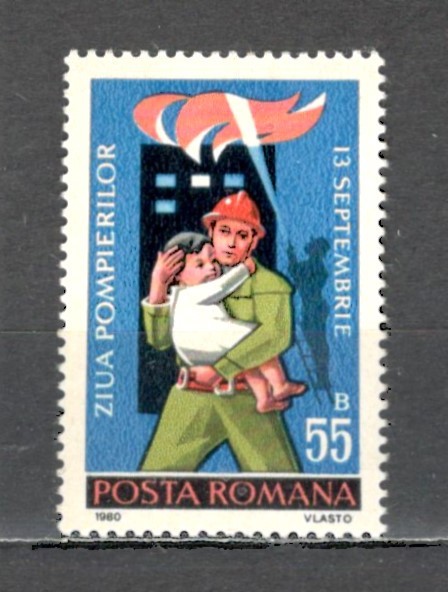 Romania.1980 Ziua pompierilor ZR.653