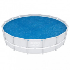 Husă solară pentru piscină Flowclear, albastru, 462 cm, rotund