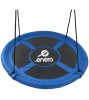 Leagan tip Cuib Gradina, Cadru Otel, Reglabil 140-190cm, Max 150kg, Albastru/Negru, ENERO