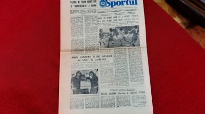 Ziar Sportul 17 11 1975 foto