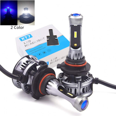 Kit de 2 Becuri led XT7 Xentech Light cu lumina de zi violet 30 watti - H8/H9/H11 foto