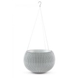Ghiveci rotund gri suspendabil Keter Cozies S 3.2 L