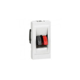 Priza audio Mosaic - Difuzor - 4 mm&sup2; terminal - 1 module - alb, Legrand