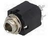 Conector jack, Jack 6,3mm, 3 contacte, mama, AMPHENOL - ACJS-MN-3S