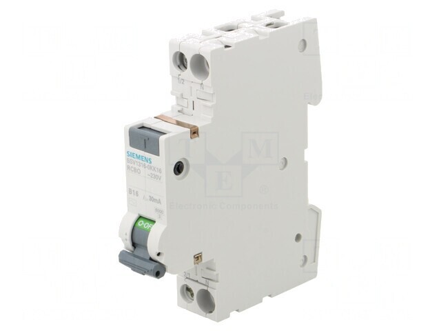 RCBO 16A 30mA 1P+N 230/400V