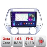 Navigatie HHyundai I20 2011-2014 manual si automat Android radio gps internet quad core 4+64 carplay android auto Kit-i20-2012+EDT-E309v3 CarStore Tec