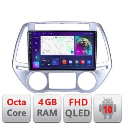 Navigatie HHyundai I20 2011-2014 manual si automat Android radio gps internet quad core 4+64 carplay android auto Kit-i20-2012+EDT-E309v3 CarStore Tec foto