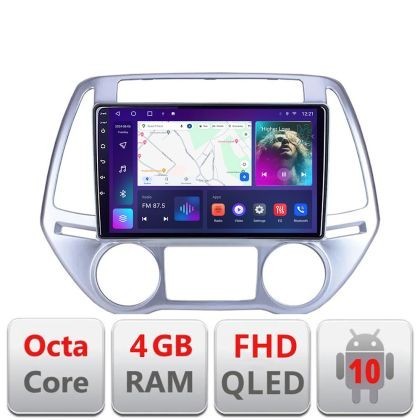 Navigatie HHyundai I20 2011-2014 manual si automat Android radio gps internet quad core 4+64 carplay android auto Kit-i20-2012+EDT-E309v3 CarStore Tec