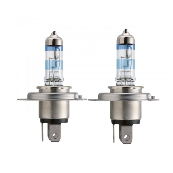 Pachet 2 Becuri Far H4 60 55W 12V X-Treme Vision Pro150 (Blister) Philips