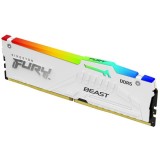 Memorie Kingston FURY Beast RGB White 32GB DDR5 6000MHz CL30