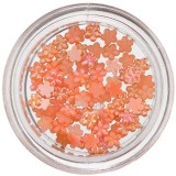 Flori mici perlate - decorațiuni nail art, portocalii, INGINAILS