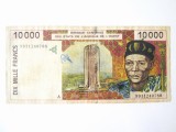 Rara! Coasta de fildeș 10000 Francs 1999 la cel mai mic pret