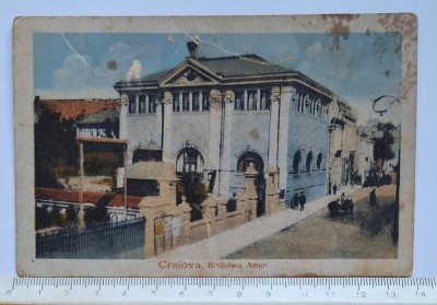 Craiova &amp;ndash; Biblioteca &amp;bdquo;Alexandru &amp;amp; Aristia Aman&amp;rdquo;, c.1925&amp;ndash;1932, Edit. Maier &amp;amp; Stern, circulată foto