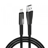 Cablu Date si Incarcare USB-A - USB-C ColorWay CW-CBUC035, 18W, 1m, Negru