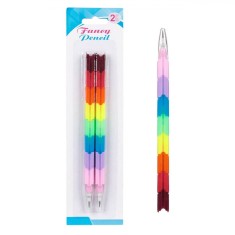 Creioane Colorate, Multicolor, Varfuri Interschimbabile, Set 2 buc.