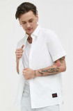 Cumpara ieftin HUGO cămașă bărbați, culoarea alb, cu guler clasic, regular 50475668