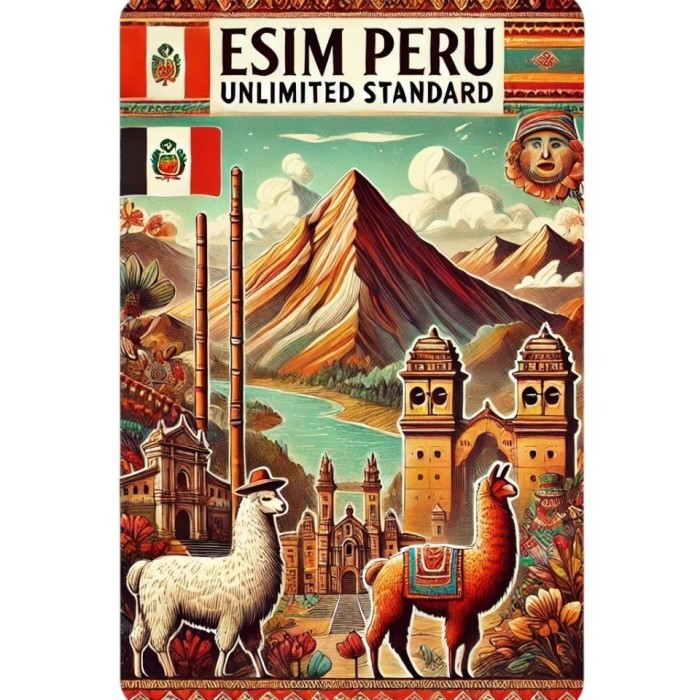 eSIM Peru, Unlimited Standard, 30 Days