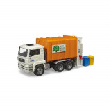 Jucărie MAN TGA camion de gunoi cu &icirc;ncărcare &icirc;n spate, bruder