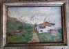 &rdquo;Peisaj montan&rdquo;, ulei pe carton, semnat F. Schmidl, 46 x 32 cu tot cu ramă, Natura, Realism