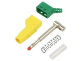 Mufă Banană 4mm Galben-Verde 32A 30VAC 60VDC 2.5mm2
