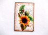 Magnet cu floarea soarelui si alte flori, magnet frigider 35949