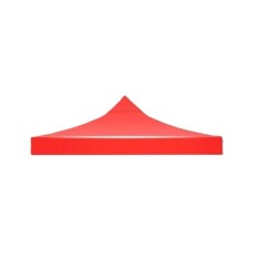 Prelată impermeabilă eMazing pentru acoperiș cort tip pavilion, 2x2 m, din material textil impermeabil Oxford 700D, cauciucat, culoare rosie