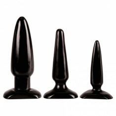 Set Butt Plug Colt Negru foto