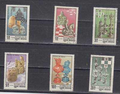 A12 S3 10 - Timbre foarte vechi - Guineea Bissau - sah foto