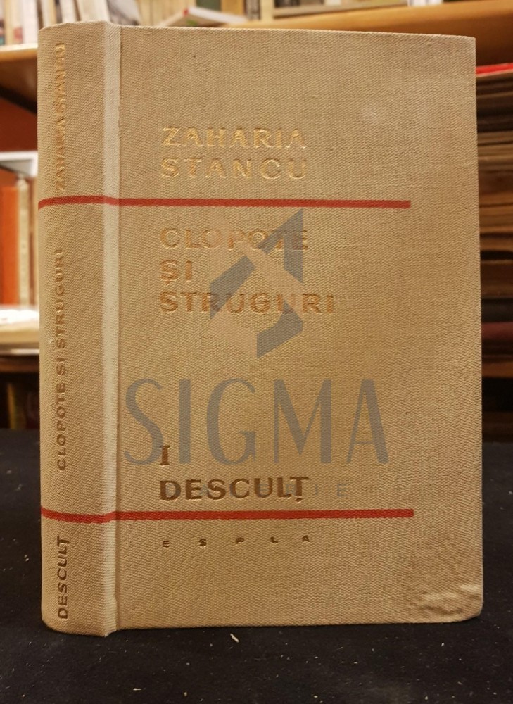 ZAHARIA STANCU ( dedicatie autograf catre Geo Bogza ) - CLOPOTE SI