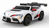 Masinuta electrica pentru copii, Toyota Supra GR, 12V 90W, telecomanda control parental, alba