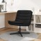 vidaXL Scaun pivotant Negru Poliester Standard Pivotant