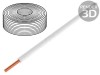 Cablu Cu Litat 0,5mm2 PVC Alb 10m 60V