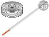Cablu Cu Litat 0,5mm2 PVC Alb 10m 60V