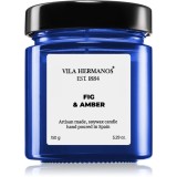 Vila Hermanos Apothecary Cobalt Blue Fig &amp; Amber lum&acirc;nare parfumată 150 g