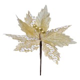 Cumpara ieftin Craciunita artificiala aurie alba &Oslash; 22x25 cm