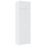 Cumpara ieftin Dulap de depozitare, alb, 70x42,5x225 cm, lemn prelucrat