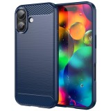 Husa iPhone 17 Asteroid GSM Carbon Silicone, albastru